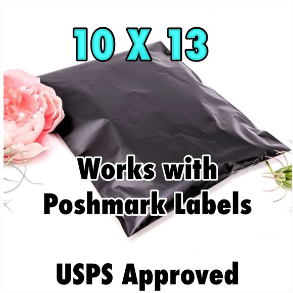 25 10X13 Black Poly Mailers PRICE IS FIRM - Picture 3 of 6